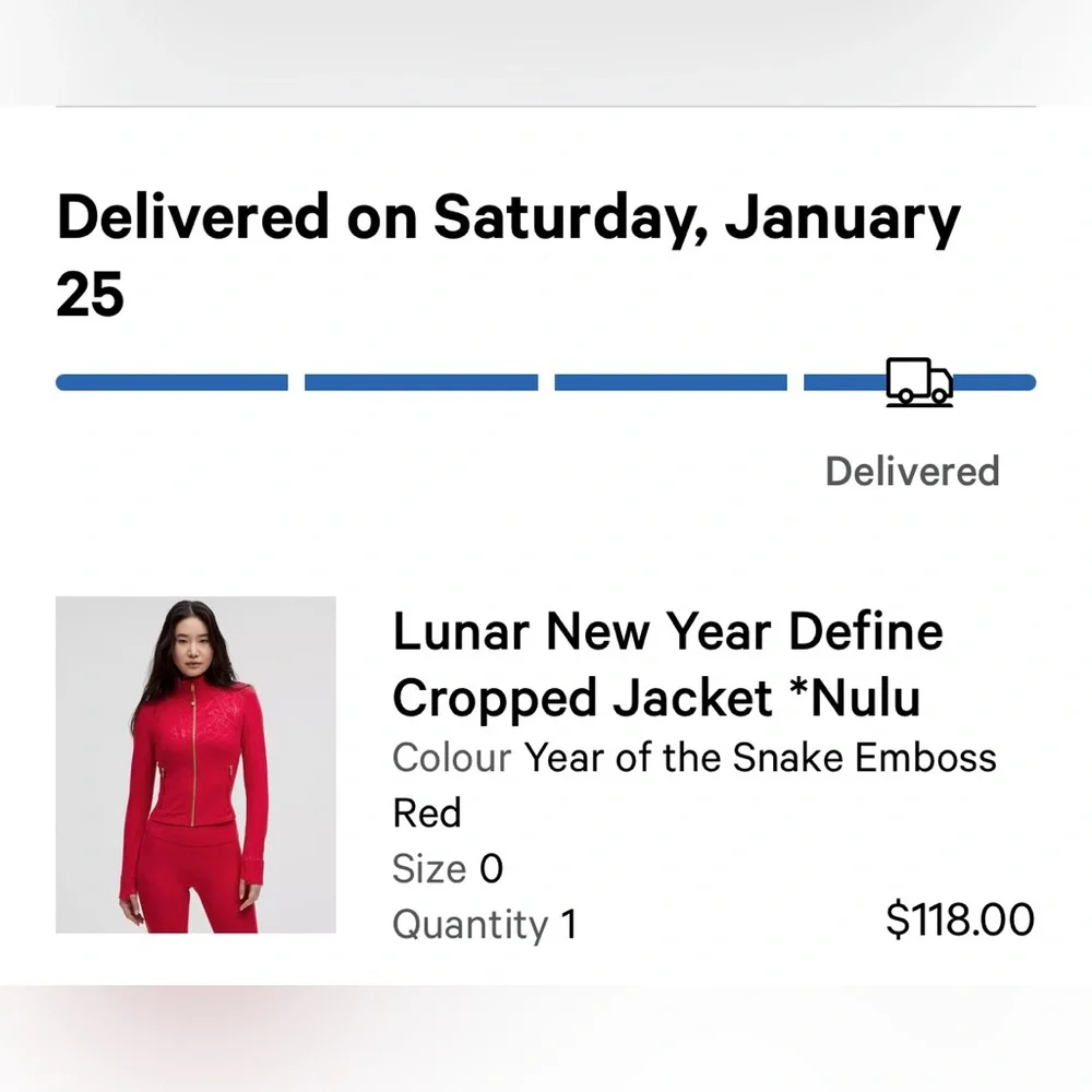 Lululemon Athletica 2025 Lunar New Years Define Jacket - Picture 4 of 4
